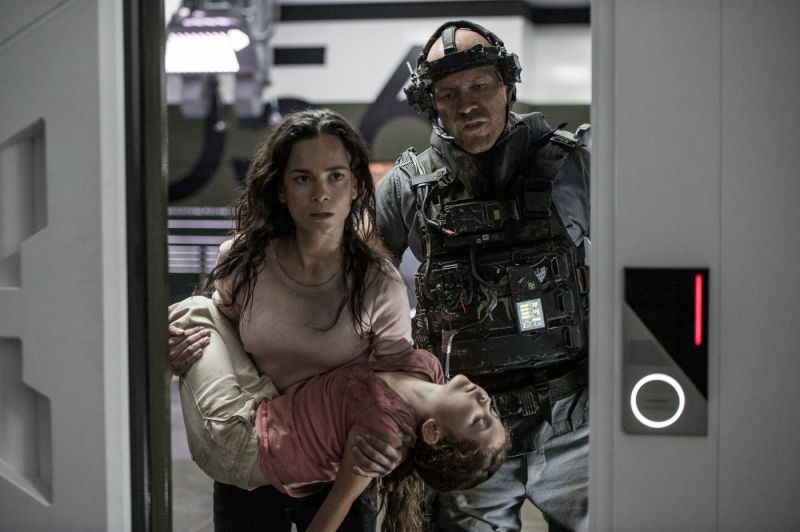 Una scena del film Elysium