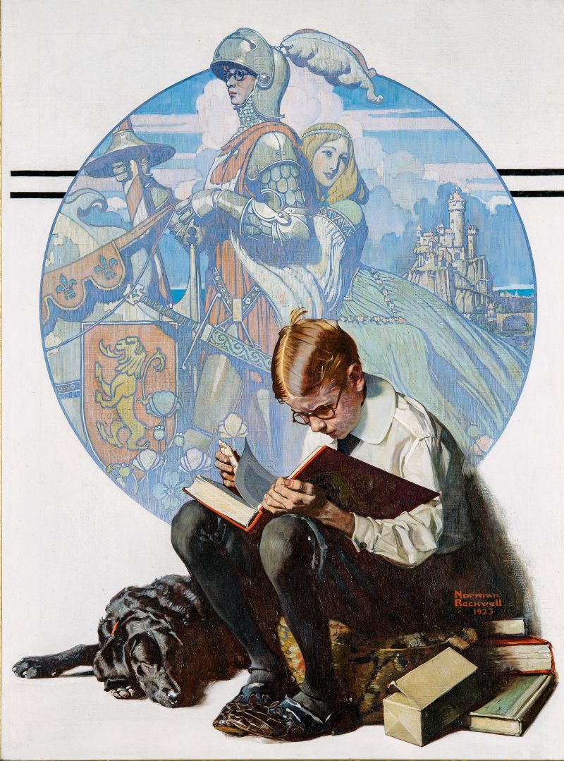 Norman Rockwell, "Age of Romance", copertina di "The Saturday Evening Post", November 10, 1923.